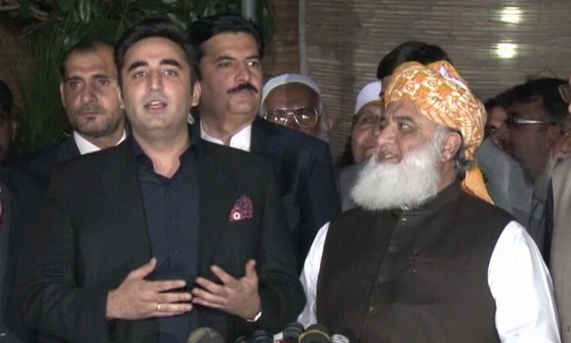 حکومت سے مذاکرات پر پیپلز پارٹی کے تحفظات دور کرنے کیلئے مولانا فضل الرحمٰن متحرک